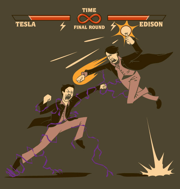 AC/DC Akım savaşları: Tesla Edison'a Karşı  ( Kaynak: Thinkgeek)