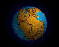 Şekil 6: Pangea'nın ayrılması ve kıtaların günümüzdeki konumları (Wikipedia).