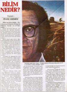 Mart 1982, Isaac Asimov, "Bilim nedir"