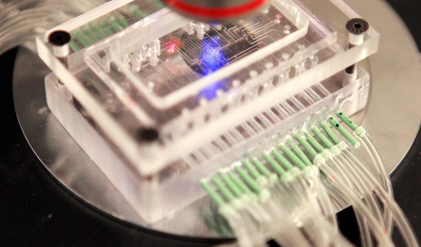 Purdue Üniversitesi araştırmacılarını geliştirdiği minyatür laboratuvar.