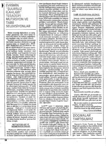 SAHAFLARDAN: "BİLİM DERGİSİ"