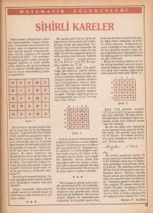 Ekim 1983, Matematik Eğlenceleri
