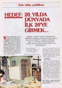 SAHAFLARDAN: "BİLİM DERGİSİ"