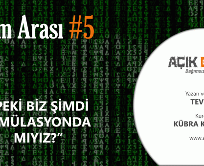 BİLİM ARASI #5: PEKİ BİZ ŞİMDİ SİMÜLASYONDA MIYIZ?