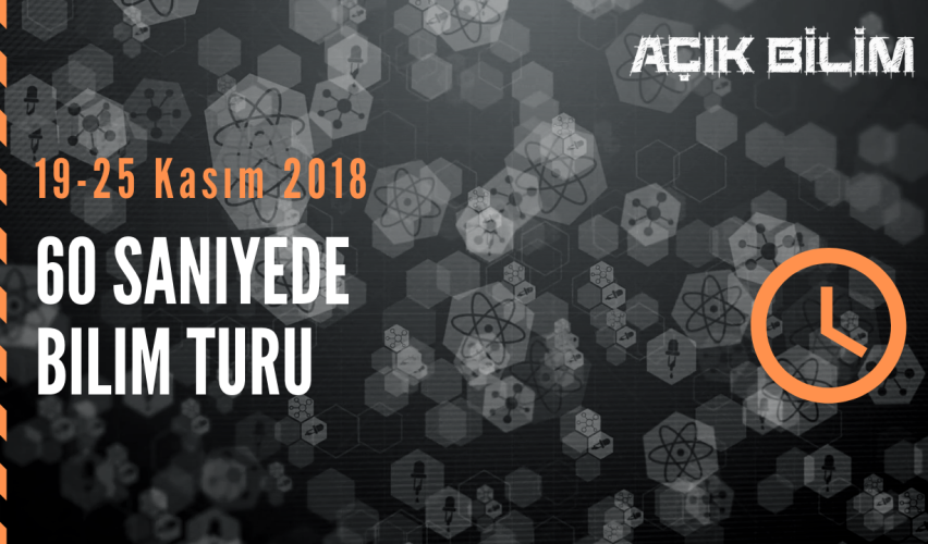 60 SANİYEDE BİLİM TURU (19-25 Kasım)